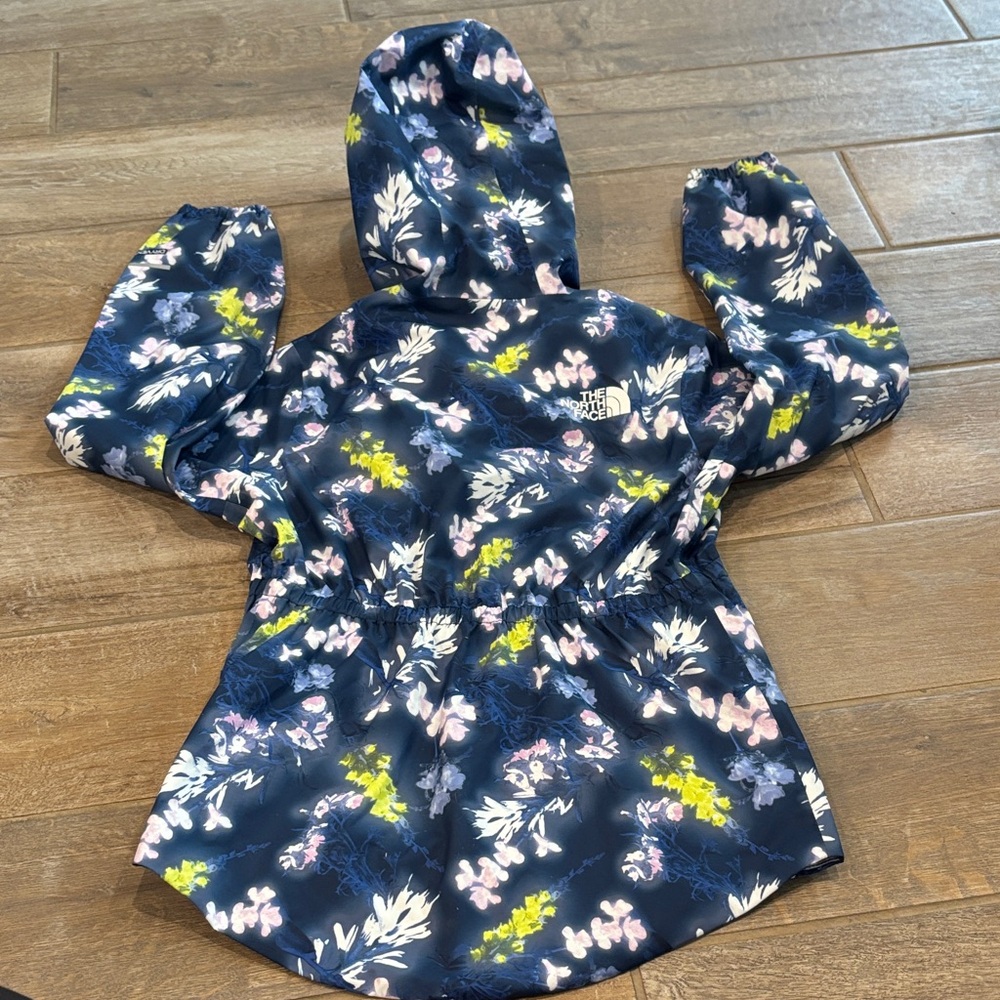 The North Face Kids' Floral Raincoat - girls Medium - Picture 8 of 11